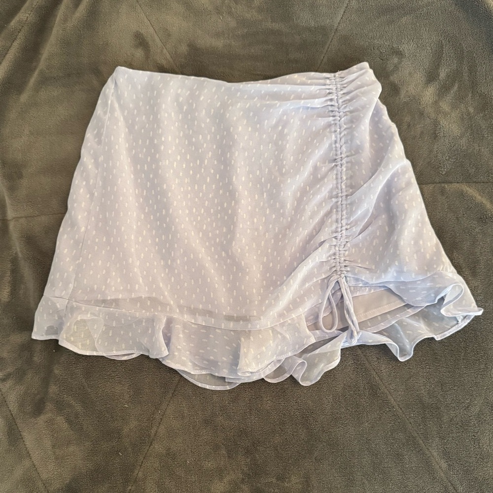 Cotton Candy Soft Blue Skirt with Built in shorts